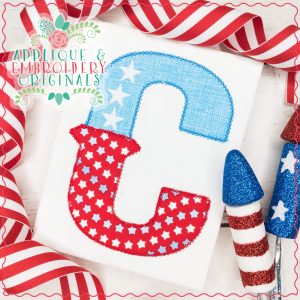 458 Old Glory Applique Font