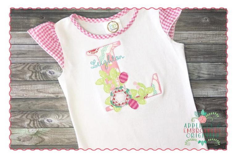 212 Rosey Alpha Monogram Applique Font - Image 3