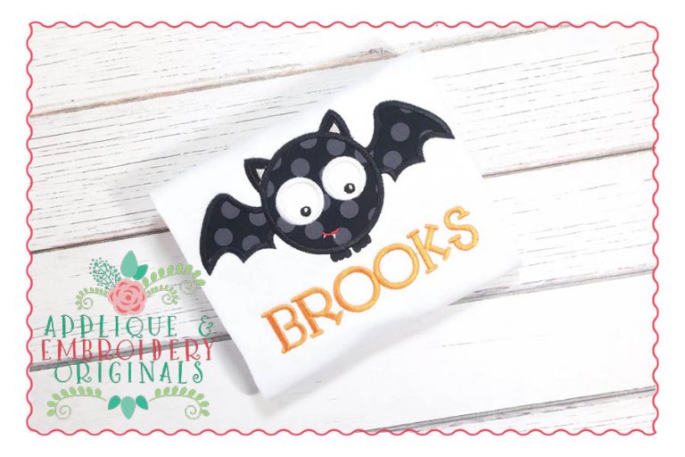 022 Bat Boy Applique Design