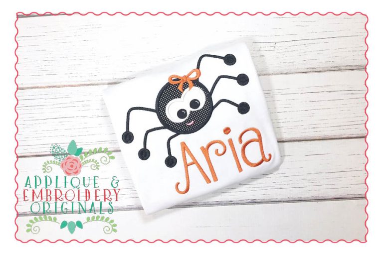 028 Spider Girl Applique Design