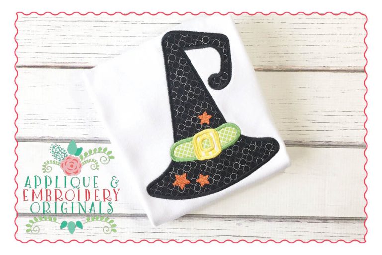 030 Witch Hat Applique Design