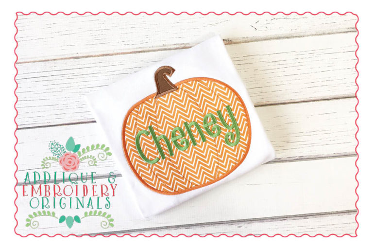 036 Simple Pumpkin Applique Design