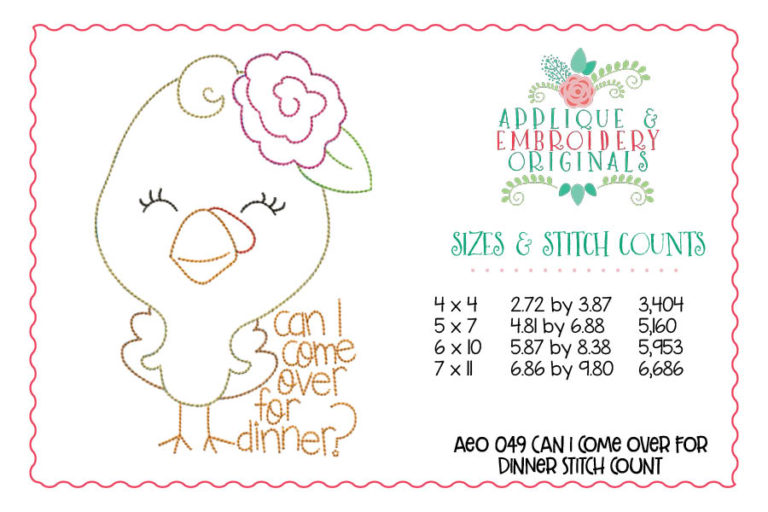 049 Come For Dinner Turkey Applique Design - Image 4
