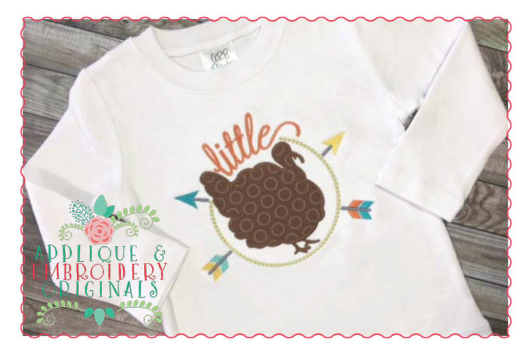 057 Little Turkey Applique Design - Image 2