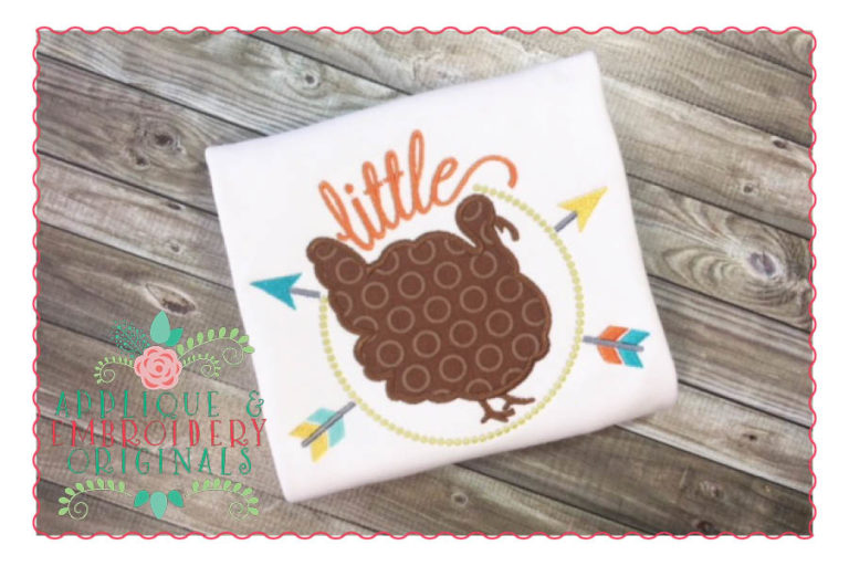057 Little Turkey Applique Design