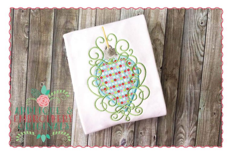 082 Ornament Swirls Applique Design