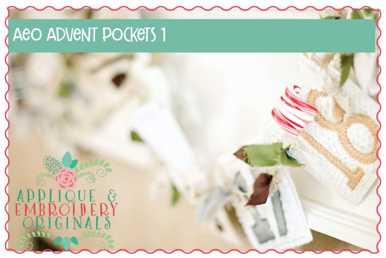 1008 Christmas Advent Calendar In-The-Hoop Applique Design - Image 2
