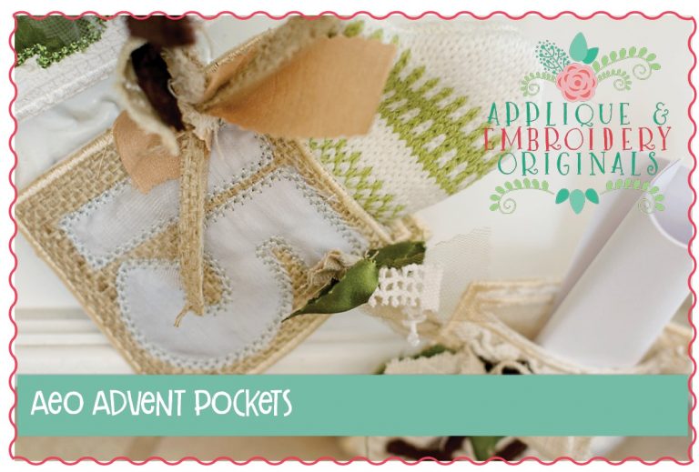 1008 Christmas Advent Calendar In-The-Hoop Applique Design - Image 3