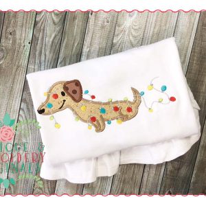 120 Winston the Christmas Dog Applique Design