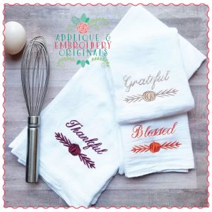 1212 Thanksgiving Greetings Embroidery Design
