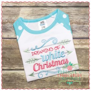 1222  Dreaming of a White Christmas Embroidery Design