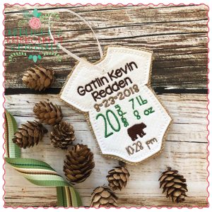 1235 Christmas Ornament Boys Set In The Hoop Design