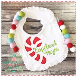 1258 Candy Cane Applique Design