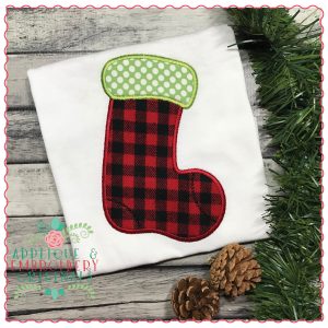 1264 Christmas Stocking Applique Design