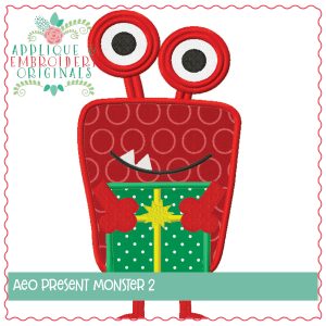 1273 Present Monster 2 Applique Design
