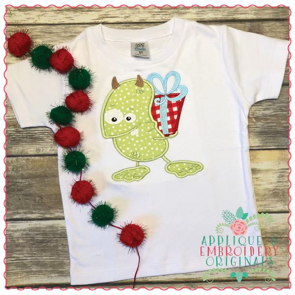 1274 Present Monster 3 Applique Design - Image 2