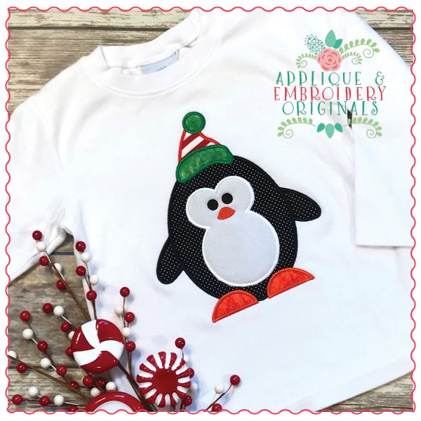 1284 Penguin Stocking Hat Applique Design - Image 2