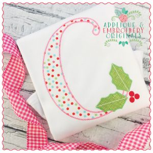 303 Holly Jolly Alpha Applique Font