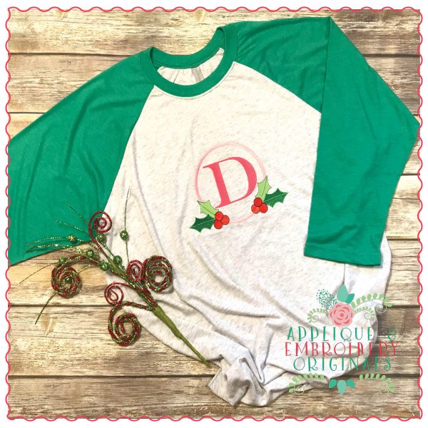 1314 Holly Monogram Frame Applique Font - Image 3