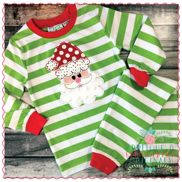 1327 Santa Simple Stitch Applique Design - Image 3