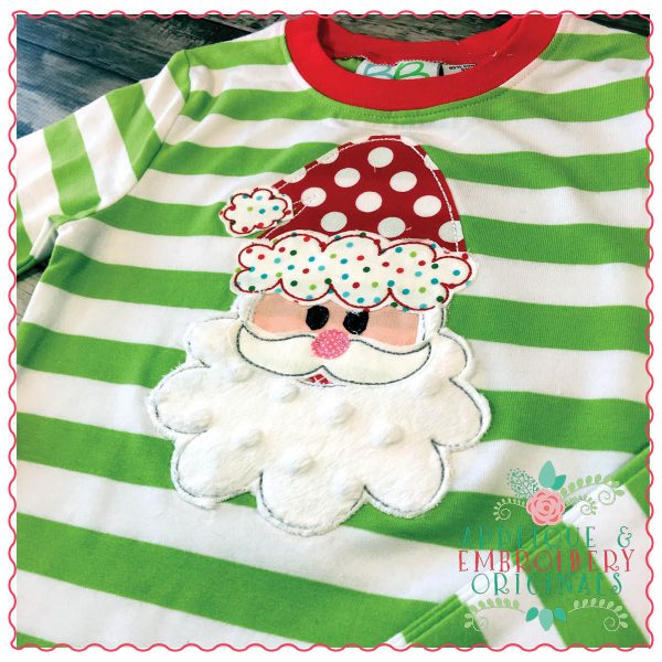 1327 Santa Simple Stitch Applique Design - Image 2