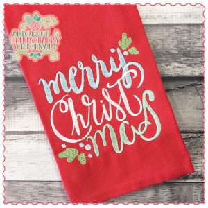 1338 Merry CHRISTmas Embroidery Design