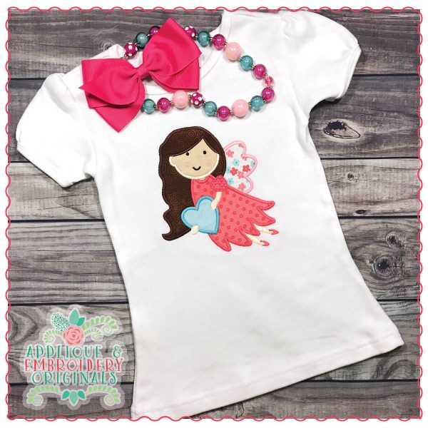 1354 Heart Fairy Applique Design - Image 3