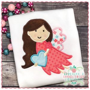 1354 Heart Fairy Applique Design