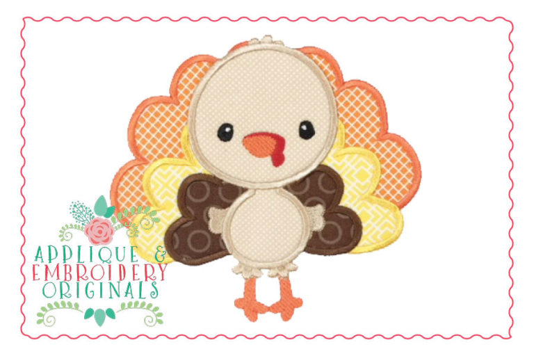 1392 Turkey Boy Applique Design
