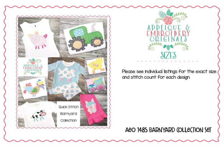 1485 Barnyard Collection Set Applique Designs - Image 2