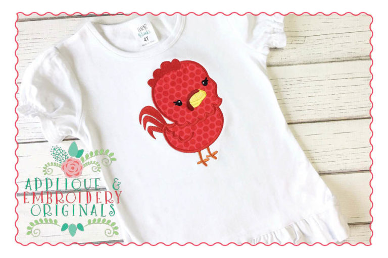 153 Gamecock Mascot Girl Applique Design - Image 2