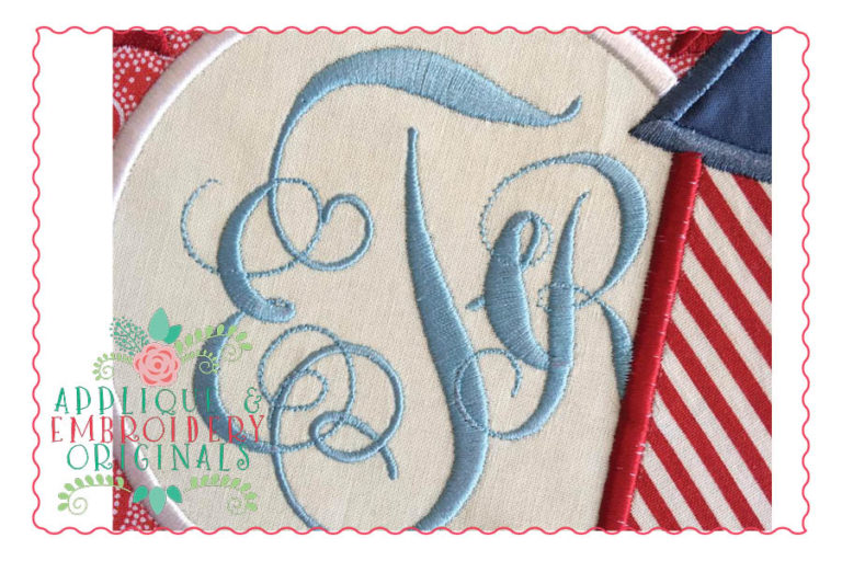 163 Monogram She Embroidery Font - Image 2