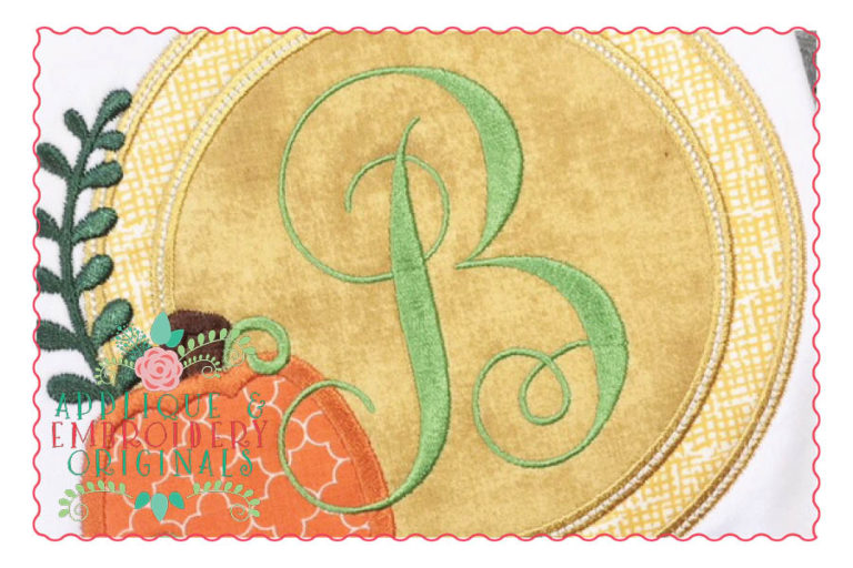 163 Monogram She Embroidery Font - Image 3