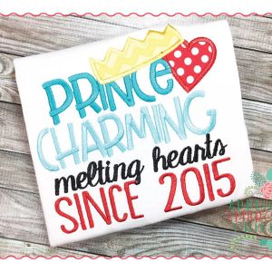 176 Prince Charming Since Applique Design