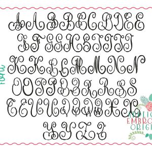 198 Bessie Monogram Embroidery