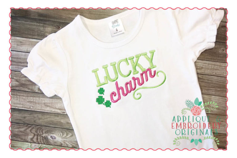 202 Lucky Charm St Patrick's Day Embroidery Design - Image 2