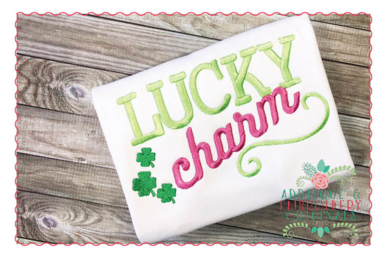 202 Lucky Charm St Patrick's Day Embroidery Design