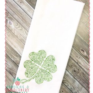 207 Scroll Shamrock Swirl Applique Design