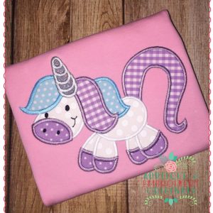 208 Unicorn Applique Design