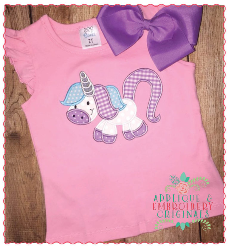 208 Unicorn Applique Design - Image 2
