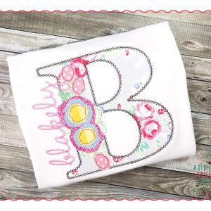 212 Rosey Alpha Monogram Applique Font