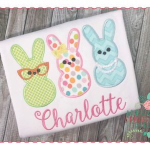 226 Marshmallow Bunny Applique Design