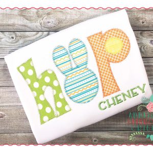 244 HOP ZZ Zig Zag and Blanket Simple Stitch Applique Design