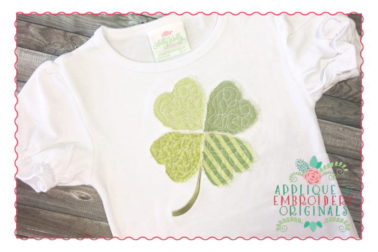 247 Shamrock Quilted Applique Design - Image 4