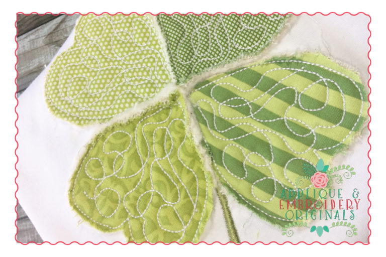 247 Shamrock Quilted Applique Design - Image 2