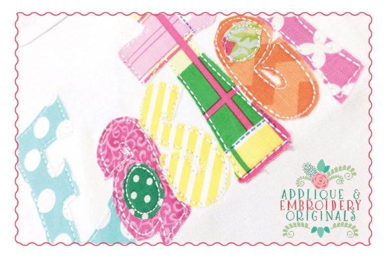 266 Easter Cross Modish Simple Stitch Applique Design - Image 3