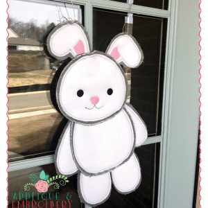271 Easter Bunny Door Hanger In-The-Hoop Applique Design