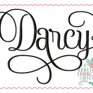 301 Darcy Font with Alternates Embroidery Font