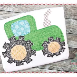 313 Tractor Barnyard Simple Stitch Applique Design