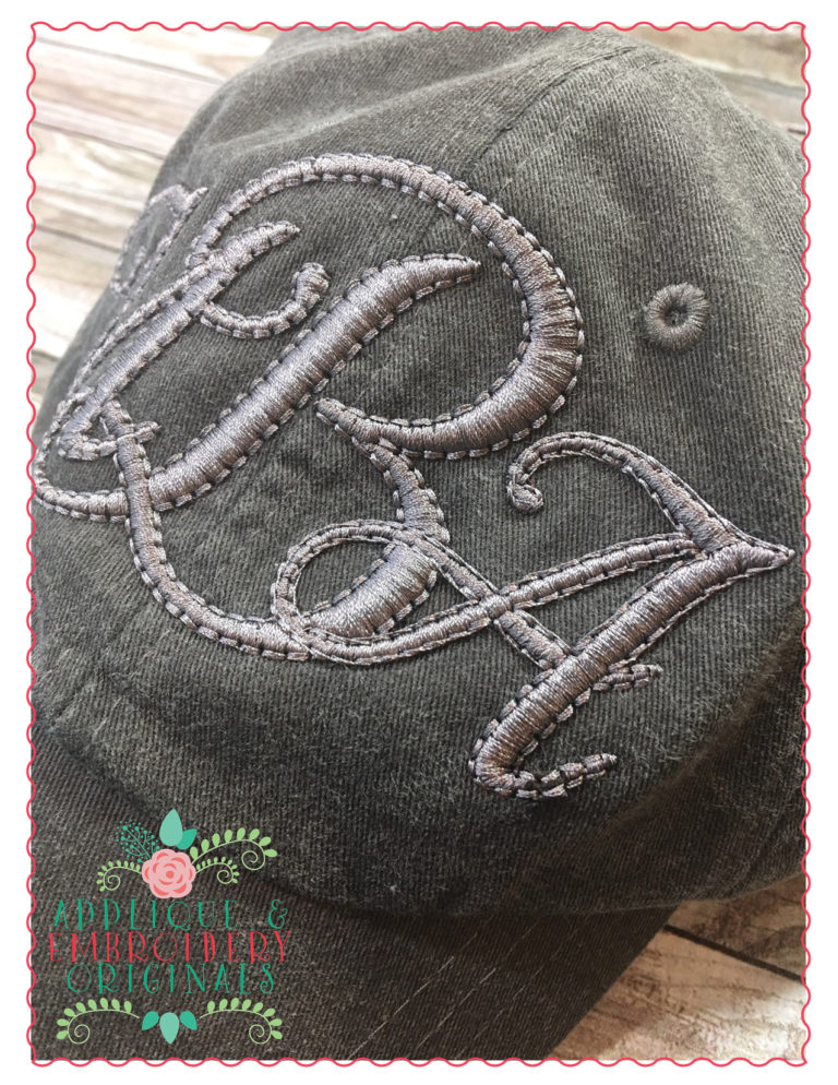 315 Violet Foam Monogram Embroidery Font - Image 3